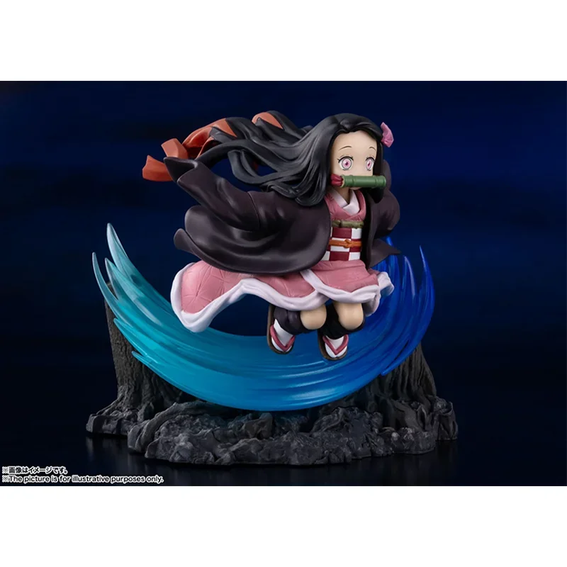 Bandai-figuras de acción de Demon Slayer para niños, juguetes originales de Anime, figuras artszero, Kamado, Nezuko, modelo coleccionable, regalo