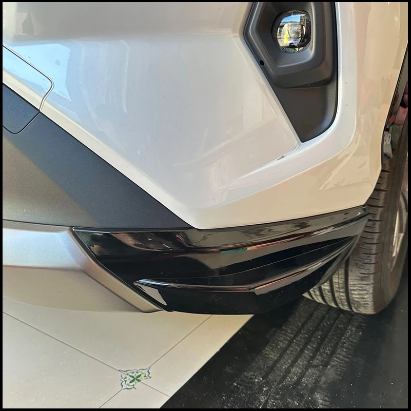 For Toyota Rav4 RAV-4 2019-2024 Both Sides Front Bumper Body Kit Diffuser Protector Corners Lip Car Styling Auto Accessories