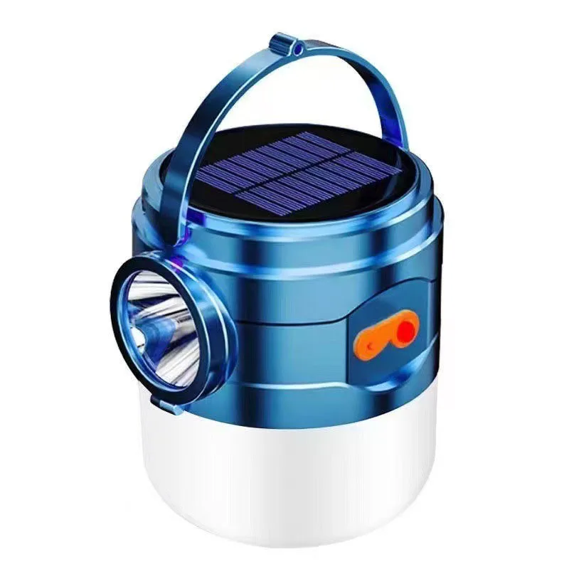 Solar LED Camping Light Waterproof Rechargeable Tent Lamp Portable Lanterns Emergency Lights Market Lamp Energy Saving Bulb LT31