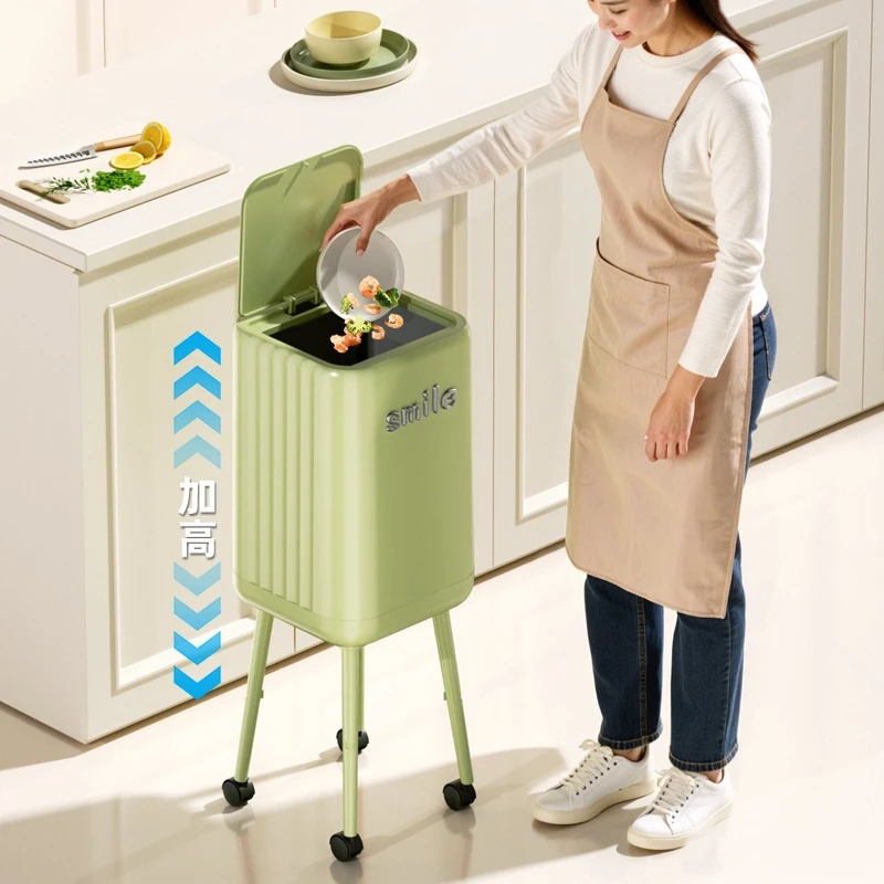 No Need To Bend Over Bathroom Trash Can Garbage Bin Garbage Can Kitchen Trash Can Large Capacity Living Room Household