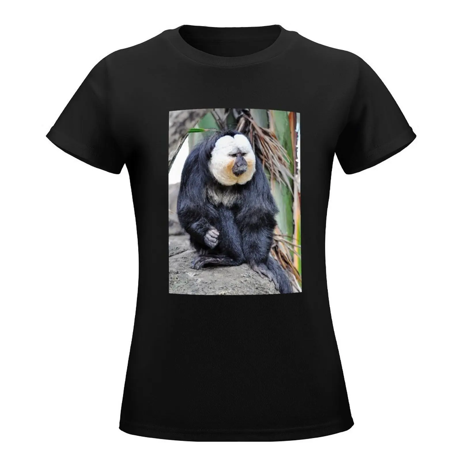 Saki Monkey T-Shirt graphics lady clothes tops clothes for Women