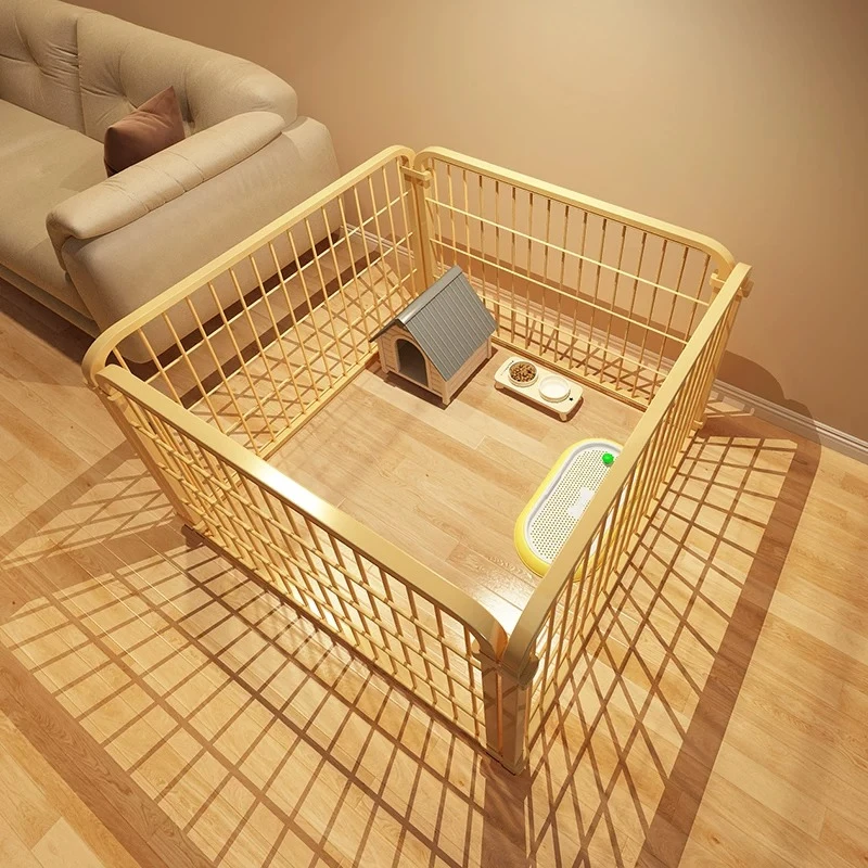 Kennel Large Equipment Dog Fence Modern Modular Nordic Circle Luxury Acrylic Dog Fence Playpen Supplies Kojec Dla Psa Home Decor
