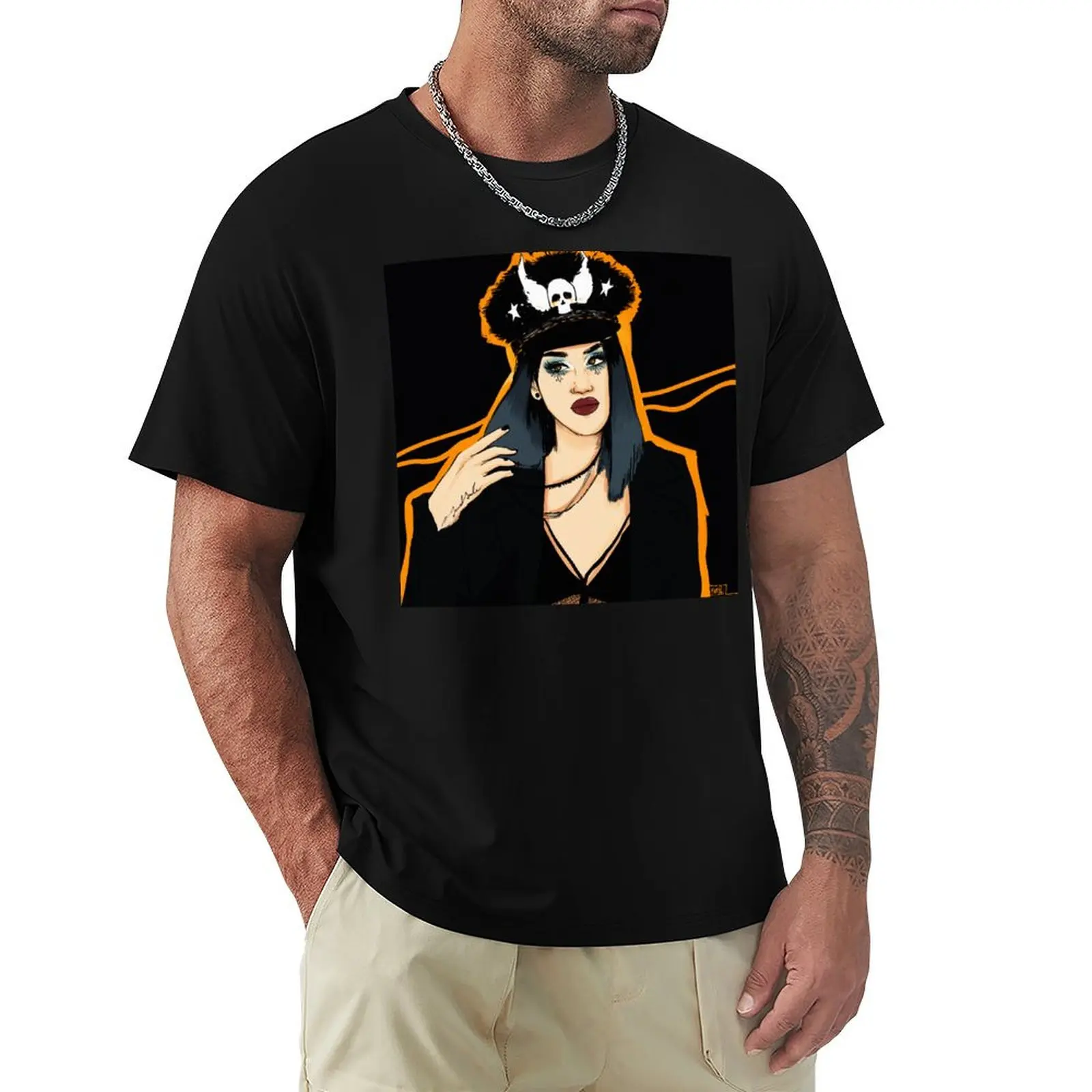 

black hat adore T-Shirt All Weather Casual Short Sleeve