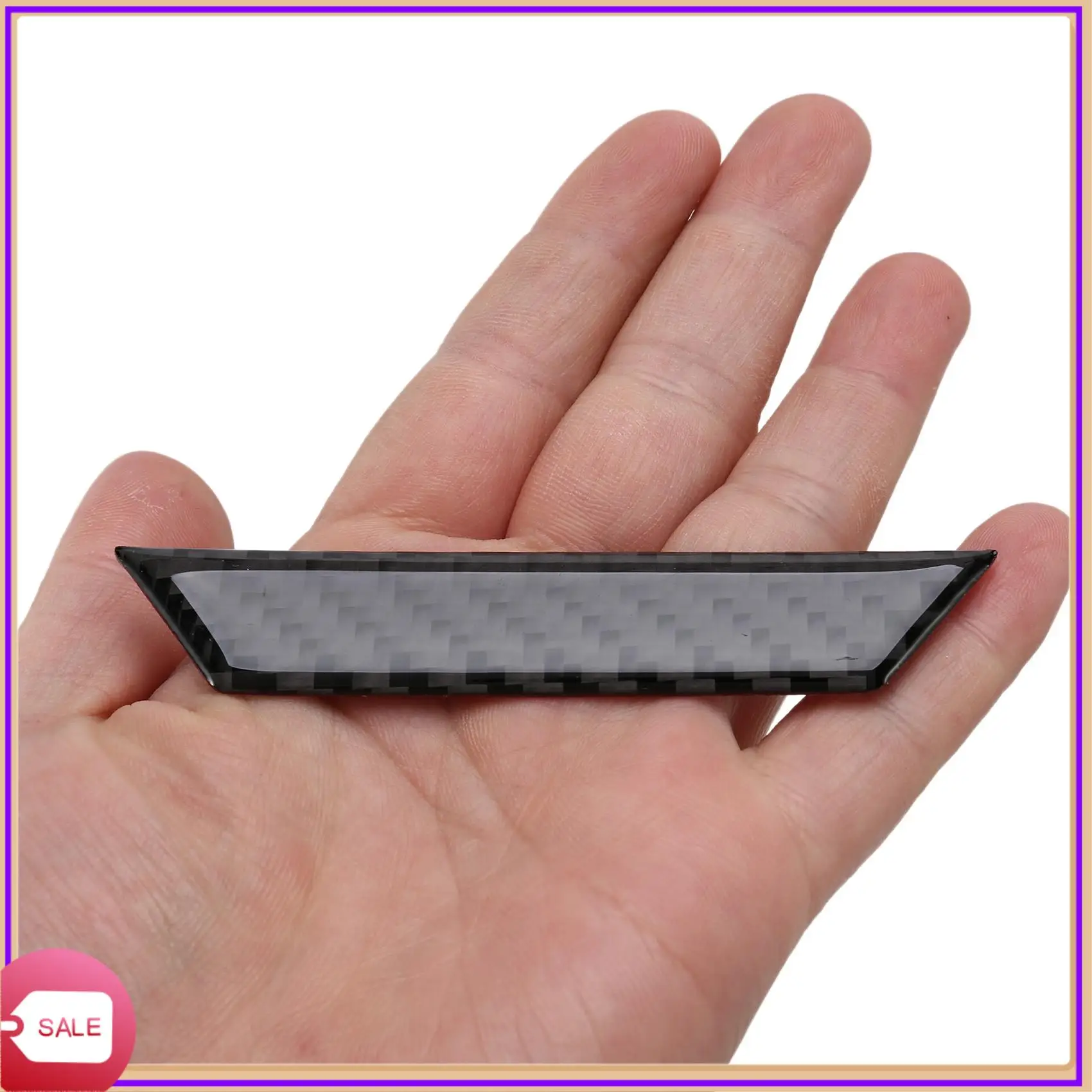 Prominent For 10Th Gen Civic Real Carbon Fiber Passenger  Light Trims Decoration Cover For Honda Civic 2020 2019 2018 2017