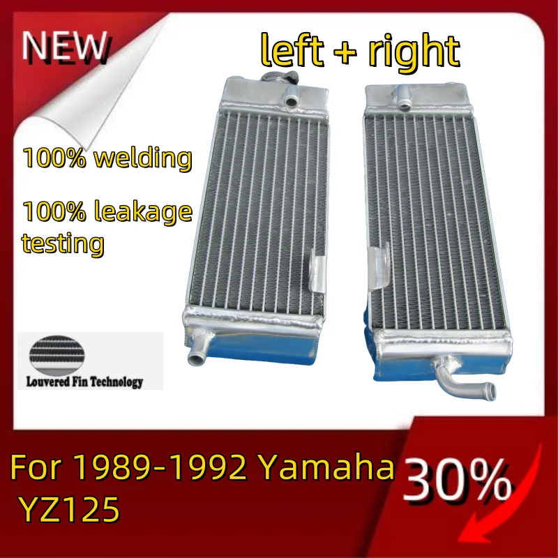 

NEW left + right all Aluminum Radiator For 1989-1992 Yamaha YZ125 YZ 125 Cooler Cooling Coolant 1989 1990 1991 1992