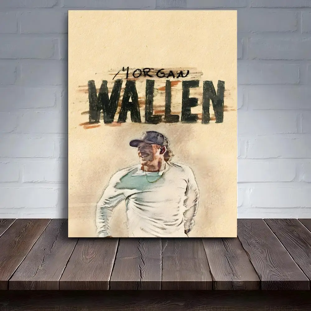 M-Morgan Wallen Cloud Rap Poster PC Hot Poster Art HD Canvas AAA Advanced Aesthetic Printing Paper Wall Art For Living Room Home