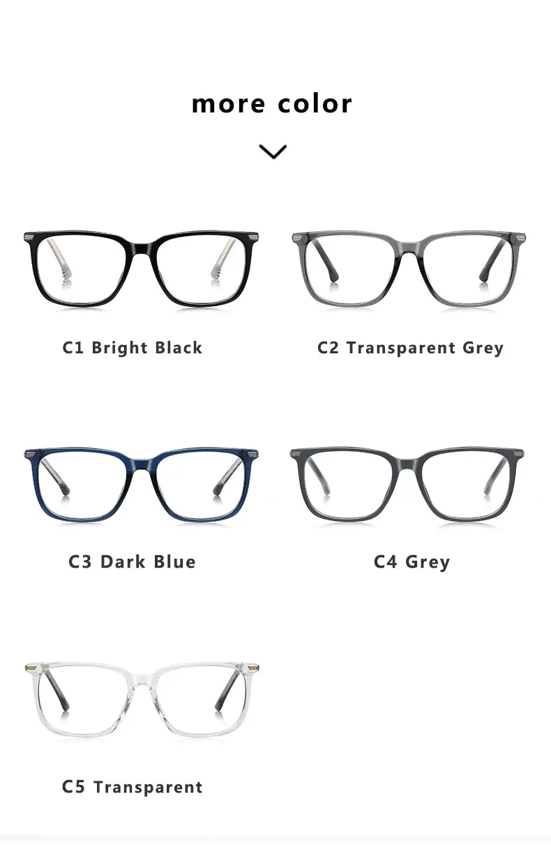 ﻿JMISUS Korean Style Square Prescription Glasses Men Custom Progressive Eyewear Handmade Acetate Photochromic Optical Eyeglass