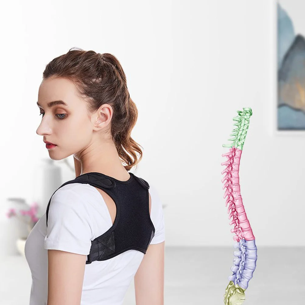 حزام مصحح وضعية الظهر قابل للتعديل لدعم الكتف وتخفيف الحدباء ومحاذاة العمود الفقري القطني وحزام تصحيح عالمي