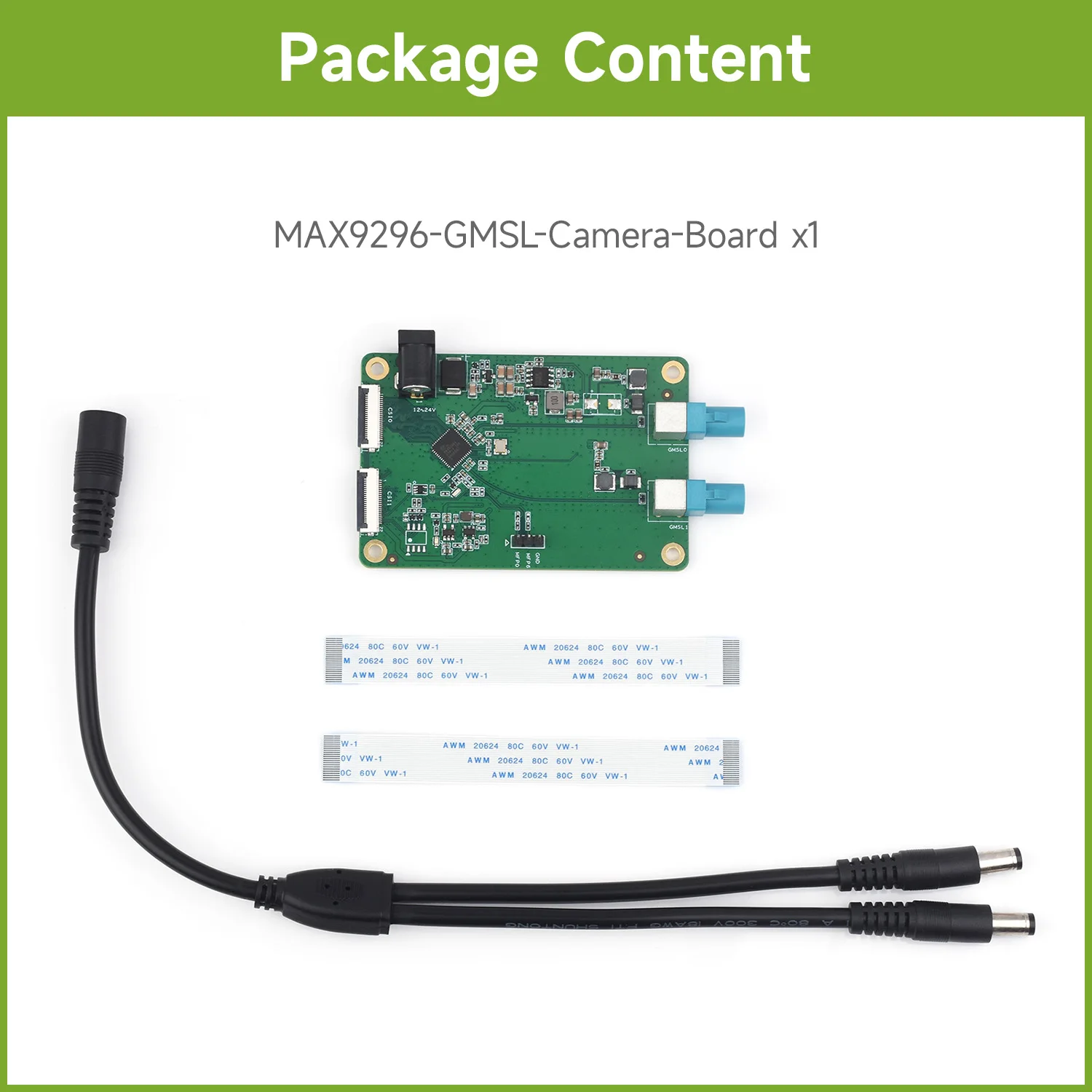 MAX9296-GMSL-Camera-Board Waveshare مجهزة مع MAX9296A Deserializer ناقل حركة تسلسلي عالي السرعة والمنخفض الكمون