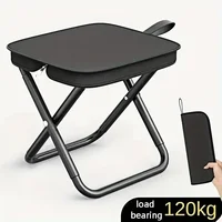 Silla Plegable Portátil para Camping 2026, Taburete Ligero para Pesca, Picnic y Viajes al Aire Libre, Mini Taburete Estilo Bolso