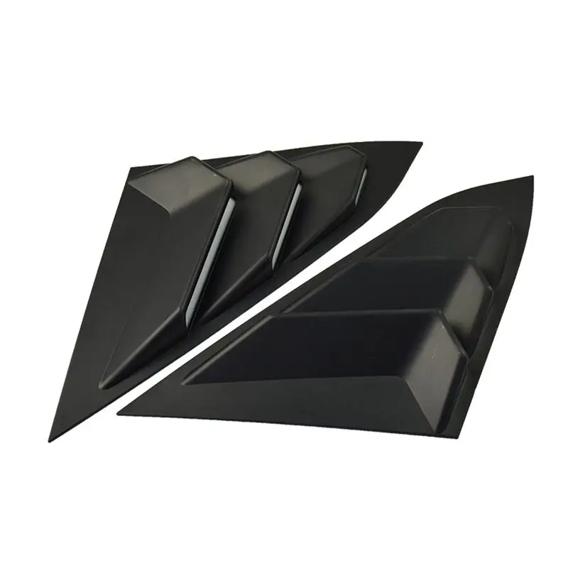 A96E-For Honda Civic 10Th Gen 2016-2021 Sedan Rear Side Window Louvers Air Vent Scoop Shades Cover Trim Blinds