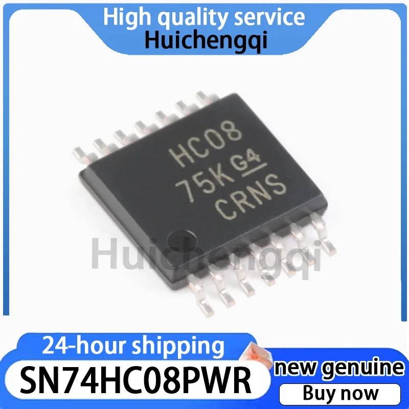 10PCS Genuine SN74HC08PWR TSSOP-14 Four-way 2-input Positive and Gate Logic Chip