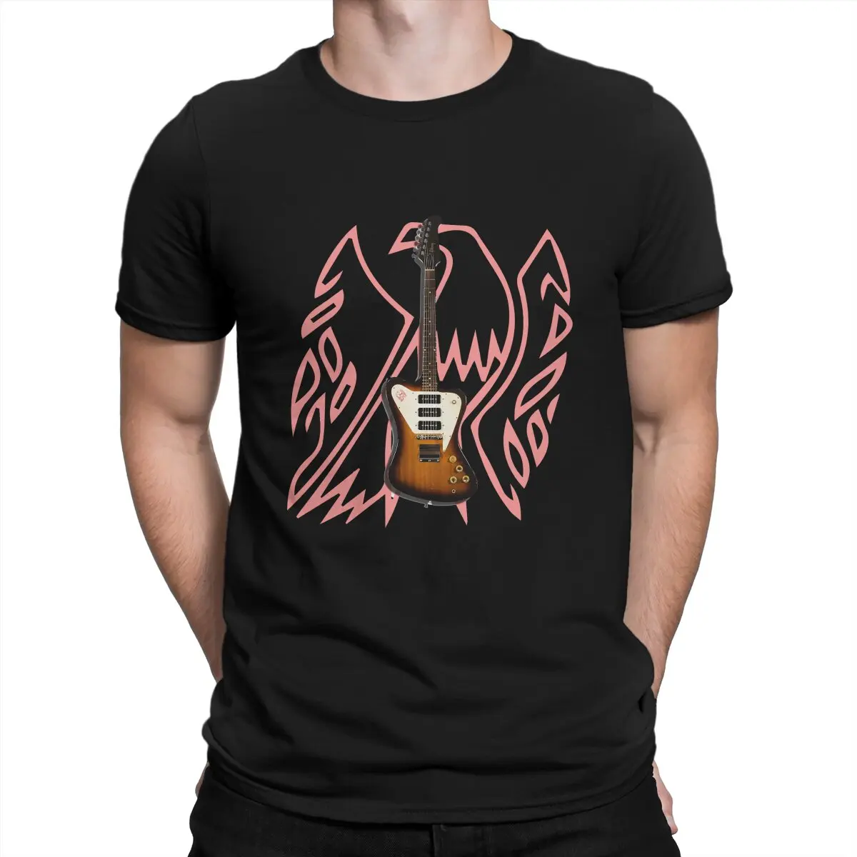 The Firebird Classic Guitar Unique TShirt Bass Guitar Rock Music Leisure T Shirt Newest T-shirt For Adult