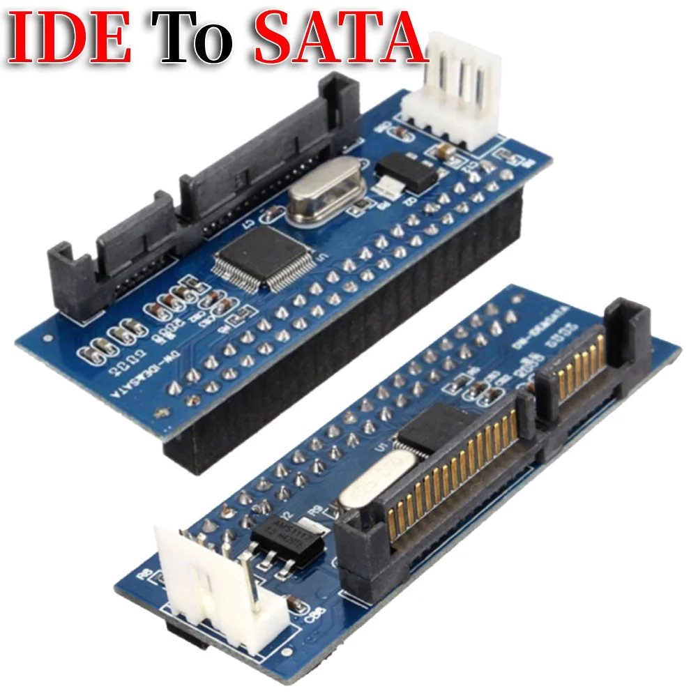 IDE To SATA Adapter Parallel Port To Serial Port Extend Adapter IDE Female To SATA Male Adapter for 3.5inch Hard Disk Drive