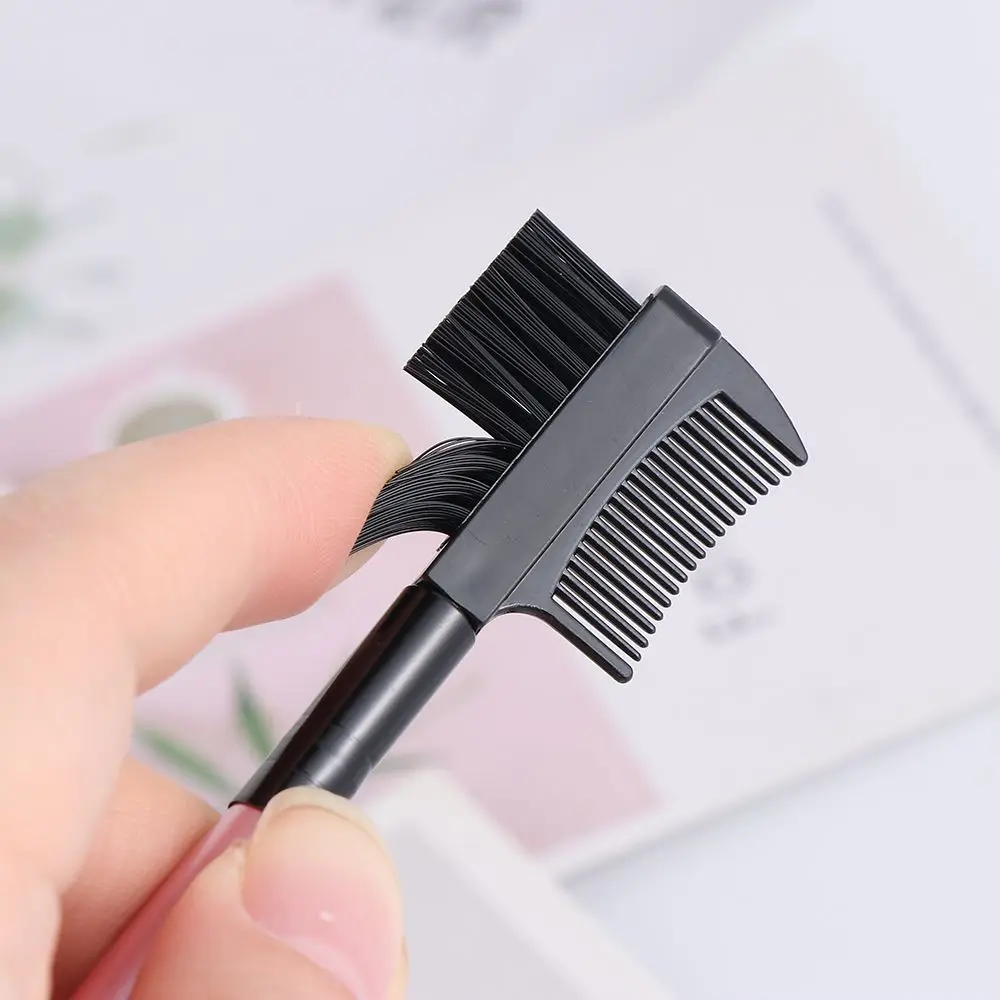 Hot Sale Makeup Beauty Dual Purpose Mascara Separator 2 in1 Eyebrow Brush Eyelash Comb