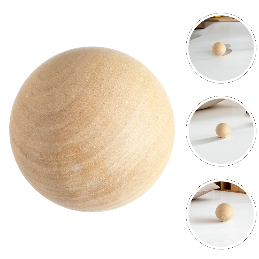 

2pcs 7Cm Unfinished Natural Wood Craft Balls Solid Wooden Rustic Hardwood Diy Decoration Beads For Garlands Ornaments