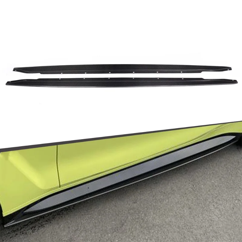 

Car exterior dry carbon fiber body kit side skirt