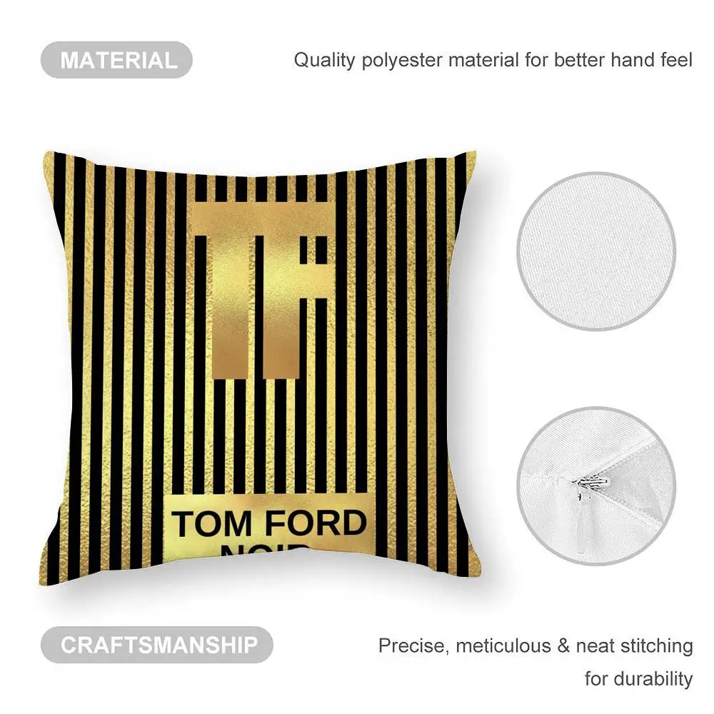الفاخرة T-Tom F-Ford كيس وسادة ثلاثية الأبعاد طباعة ألياف البوليستر 40*40 سنتيمتر أريكة المنزل رمي الديكور مهرجان هدية