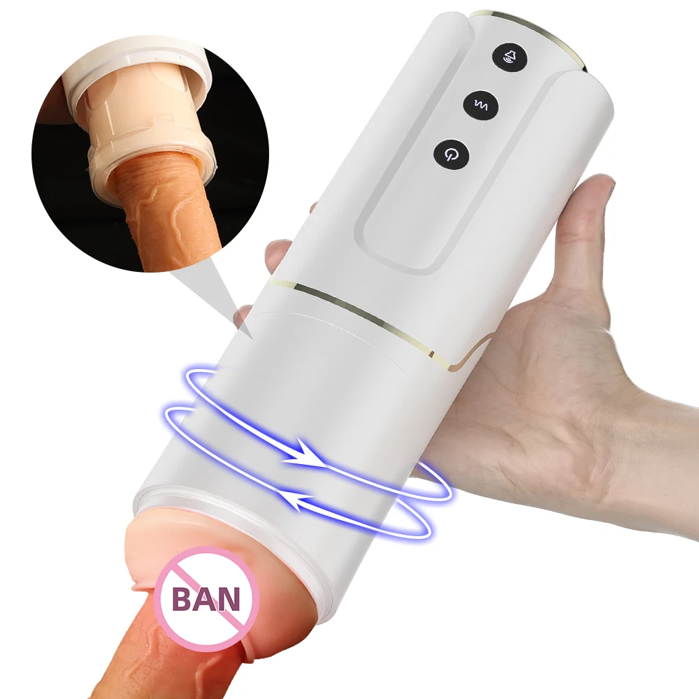 Wearable Men Artificial Vagina Pussy Masturbation Automatic Telescopic Adult Supplies Vibrator Male Masturbator Cup Sex Toys 18