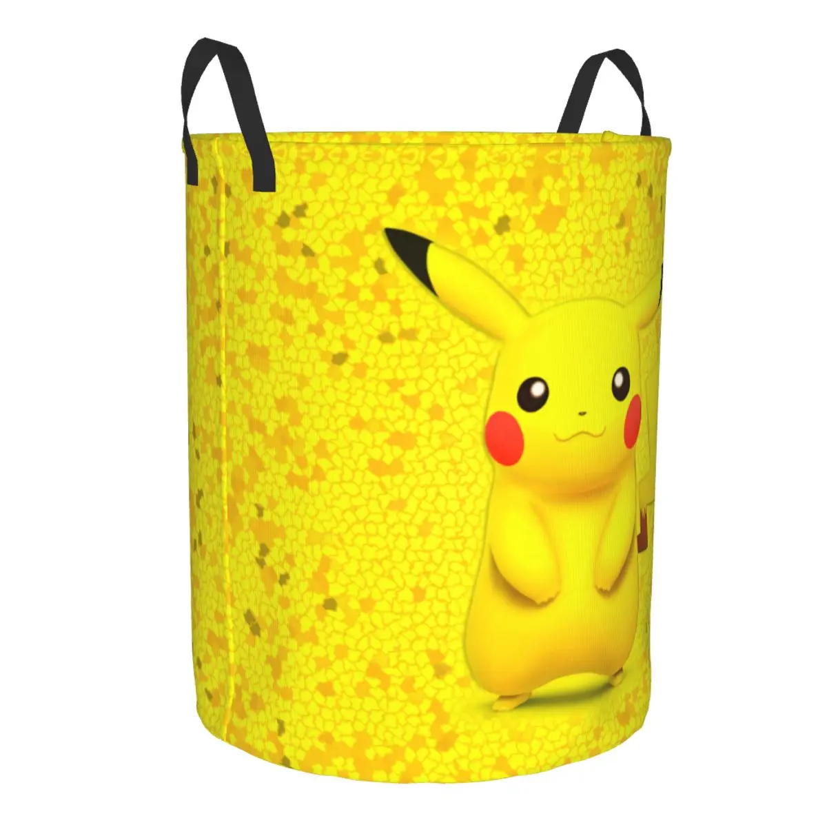 Custom P-Pikachus Anime Laundry Hamper Large Storage Basket Girls Boys Toy Organizer