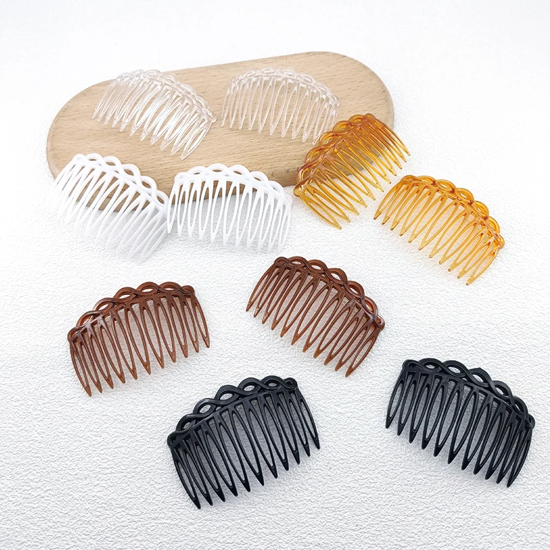 2PCS 11 Teeth French Twisted Hair Comb - Simple and Stylish Hair Accessory for Women and Girls
