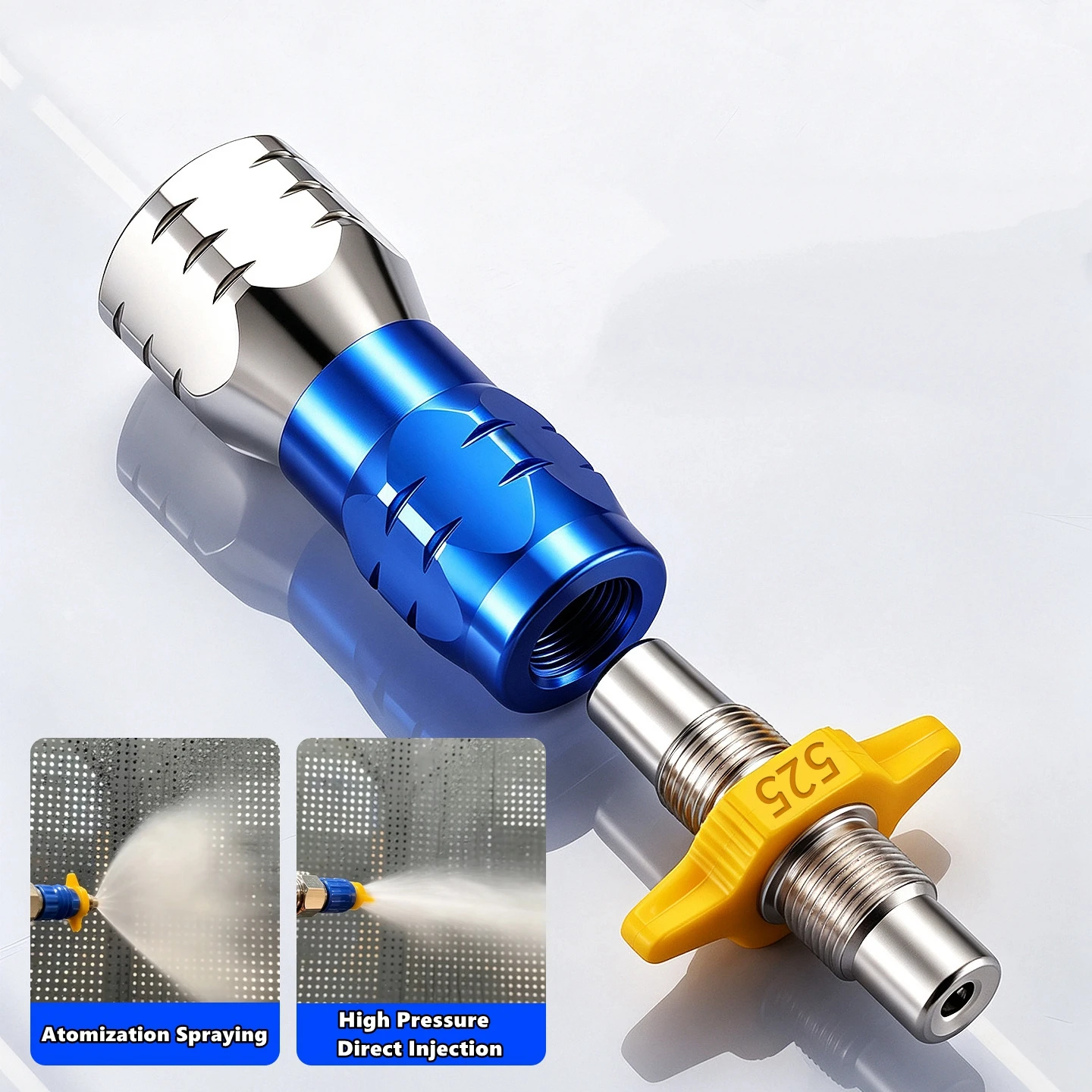 High Pressure Non Gas Assisted Spray Head Spiral Leak Resistant Outlet Finishing Spraying Machine Replacement Repair Accessory 2