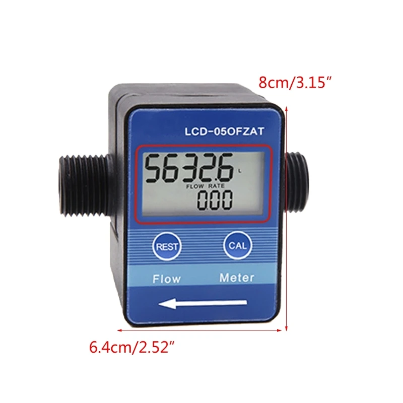 Digital Turbines Flow Meter, Oil Fuels Flowmeter, Pump Flow Meter Diesels Fuels Diesels Line Pipe Counter