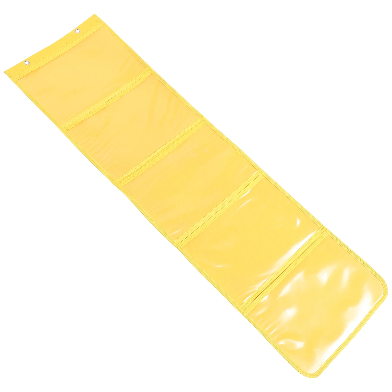

A4 Non woven Fabric Storage Bag 5 Sections Gray Multi function Hanging Pouches Painting ganizer for Kindergarten Home