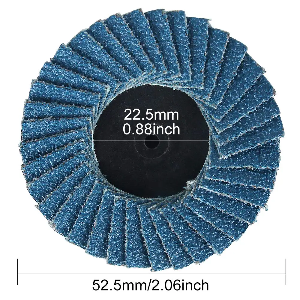 3PCS Flap Discs 2 Zoll 50mm Schleif Scheiben 40/60/80/120Grit Polieren Disc schleifen Rad Klinge für Winkel Grinder Schleif Werkzeug