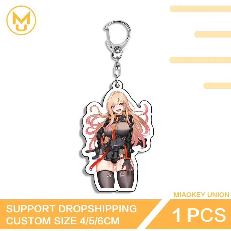 Beautiful Girl Kitagawa Marin Anime Figure Scratch Interesting Proof Double Sided Acrylic Keyring Elf Like Fashion Accessories