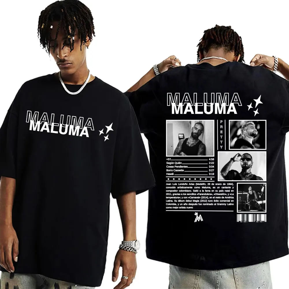 Rapper MALUMA Album Tour Merch T-shirts for Men Women Hip Hop Punk Vintage Oversized T Shirt Fashion Casual Short Sleeve T-shirt