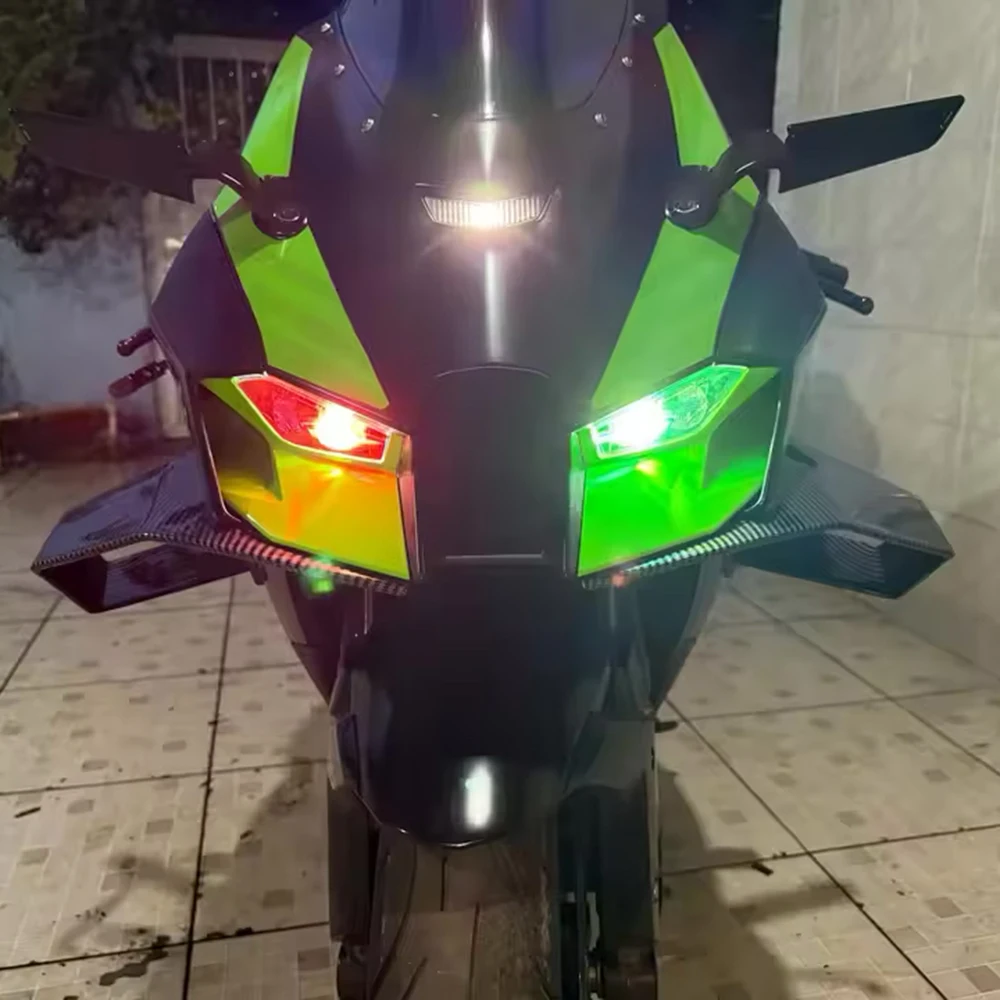 

Motorcycle Side Winglet Spoiler For Kawasaki ZX-10R ZX10R ZX 10R 2022-2025 Retrofit Aerodynamic Cowling Fairing Fixed Wing