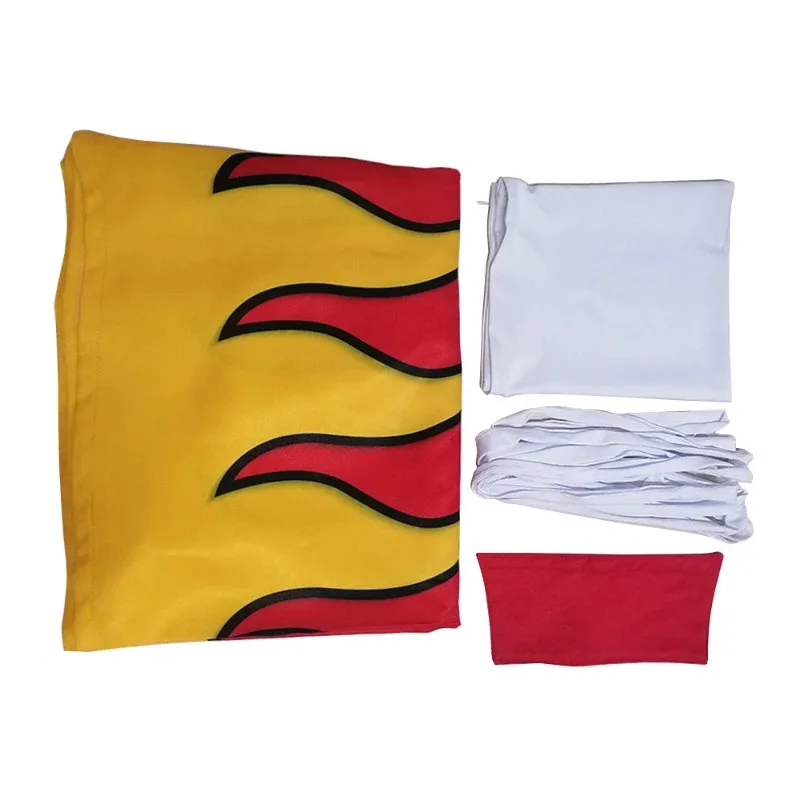 AA★ Cosplay Alosa Cos Anime Role Erza Scarlet Costume Pants White Tube Tops Red Cool Set Wig New 2025