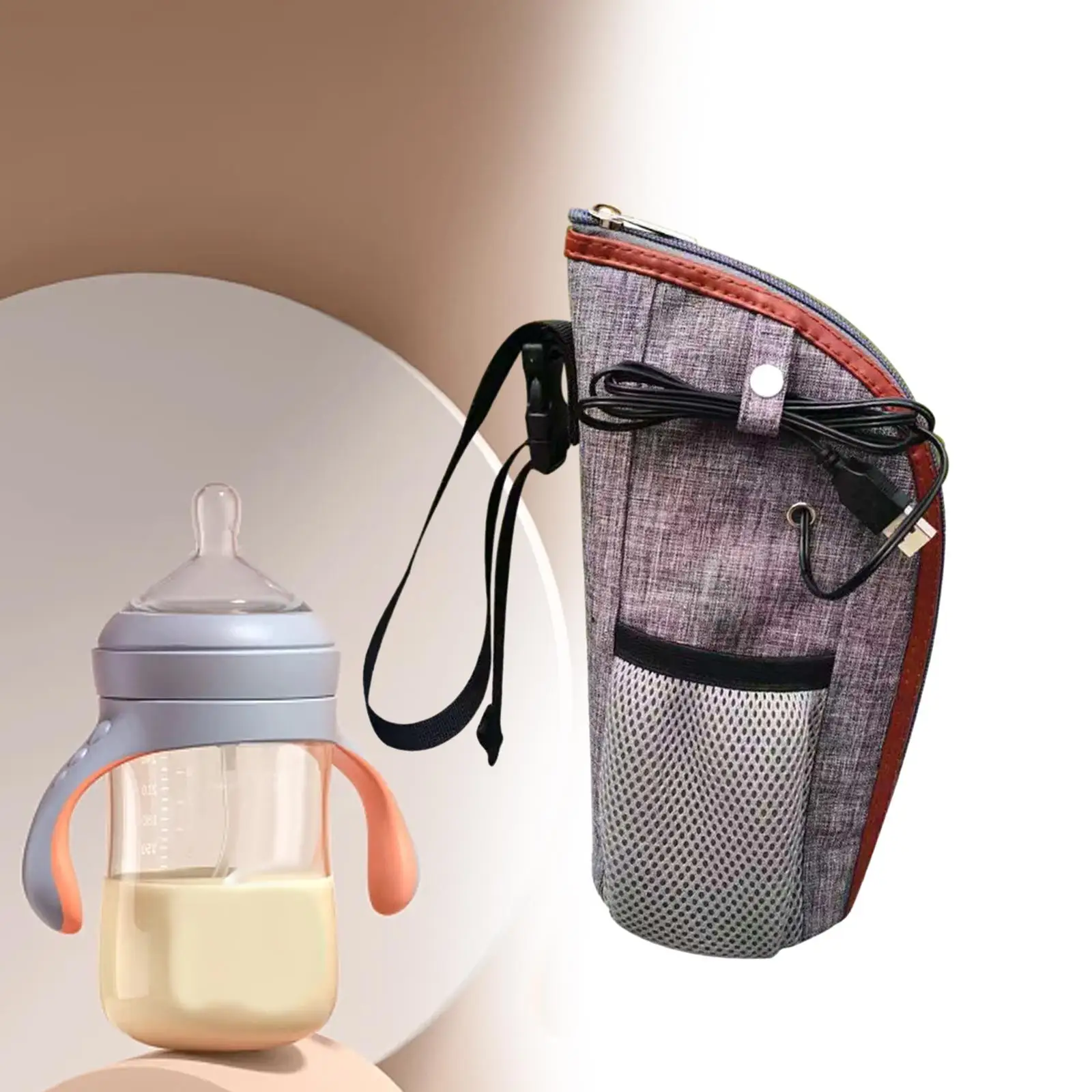 Reizen Babyfles Warmer Praktische Usb Waterdichte Babyfles Verwarmingstas Voor Uitgaan Huishoudelijke Auto Indoor Outdoor Shopping