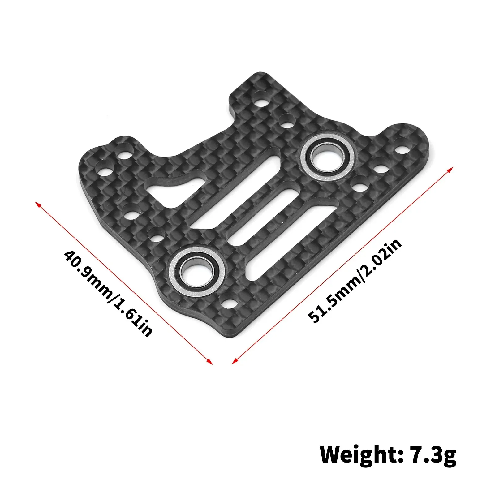 XILEZQF IF729 Carbon Fiber Center Diff Cover with Bearing for Kyosho MP11 1/8 RC Buggy