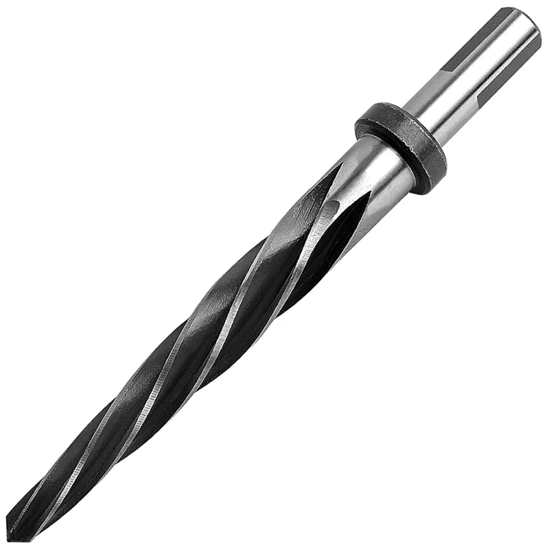 

AEE6-3/4Inch Drill Bridge/Construction Reamer With 1/2In Chuck, HSS 3/4In Taper Bridge Reamer Bit Tool For Steel Metal Wood