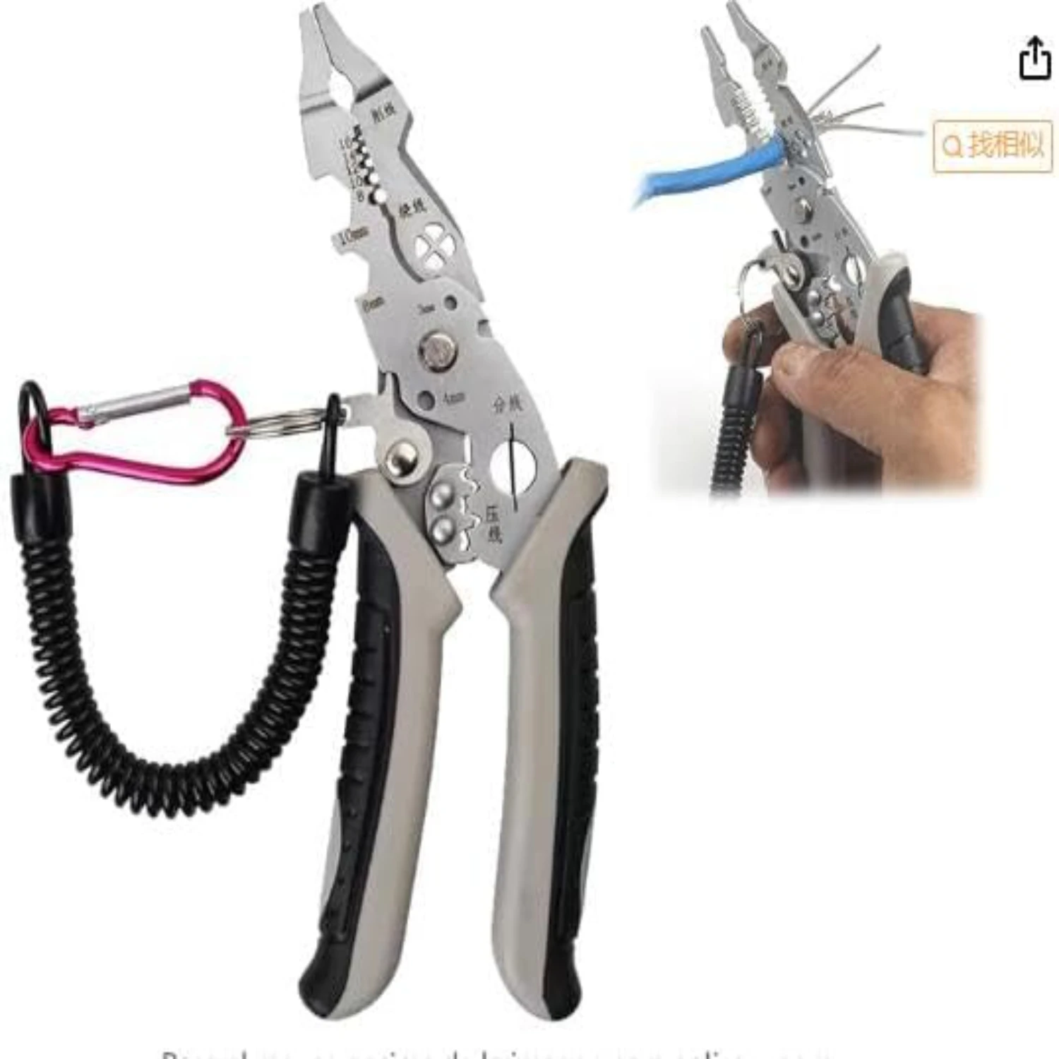 Versatile and non-slip compact mini pliers - Ergonomic design perfect for DIY, jewelry making, and electrical work, ensuring com