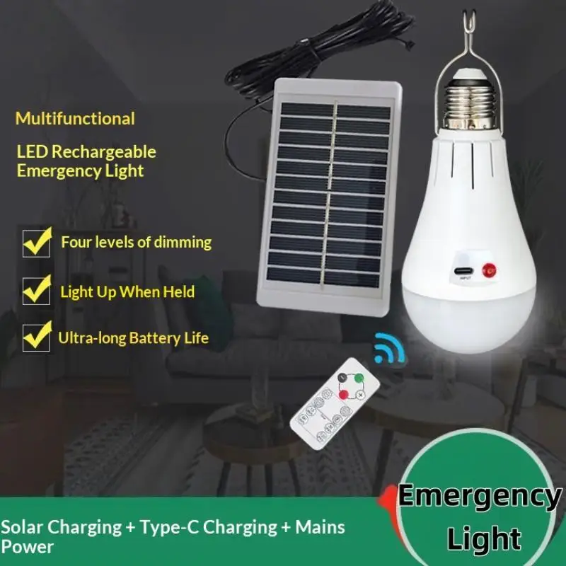 1 Set Lithium Battery Powered E27 LED Bulbs Battery Light Bulb With Hook For Emergency Light USB Rechargeable Light Bulb
