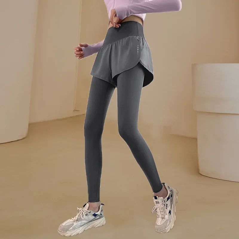 Women Yoga Pants Yoga Clothes Gym Sportswear Workout Running Yoga Leggings Elastic Quick-drying High Waisted Sports Tights Dress