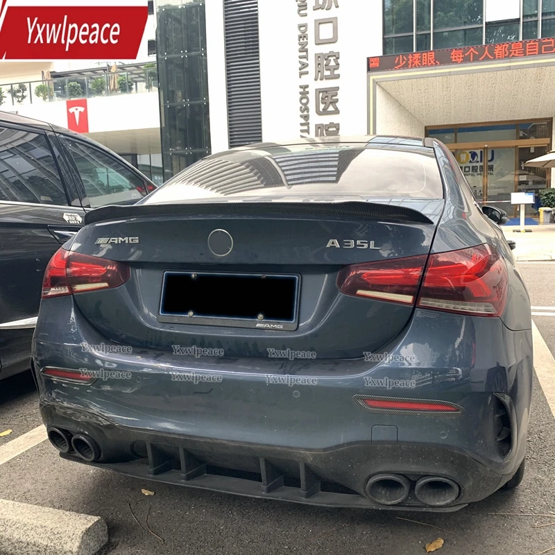 

Спойлер для Mercedes W177 2019-2022 W177 A-class A200L A200 A180 из АБС-пластика автомобильный спойлер для заднего крыла заднего багажника