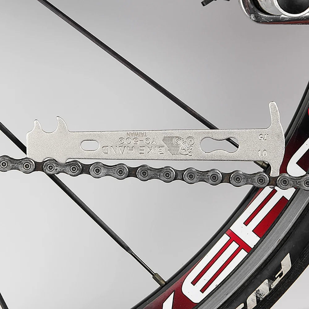 XFDE BIKE HAND Bicycle Bike Chain Wear Indicator Tool Chain Checker Road Bike MTB Chains Measurement Ruler Bicycle Repair