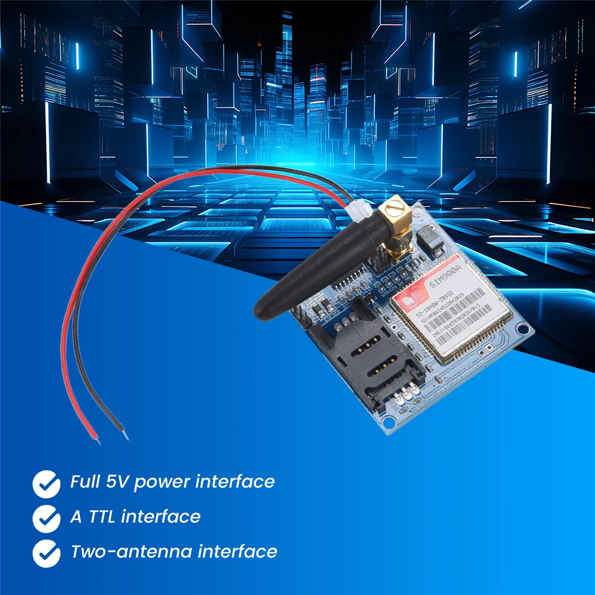 Efficient Sim900A Wireless Data Transfer Module / SMS / Development Board Kit