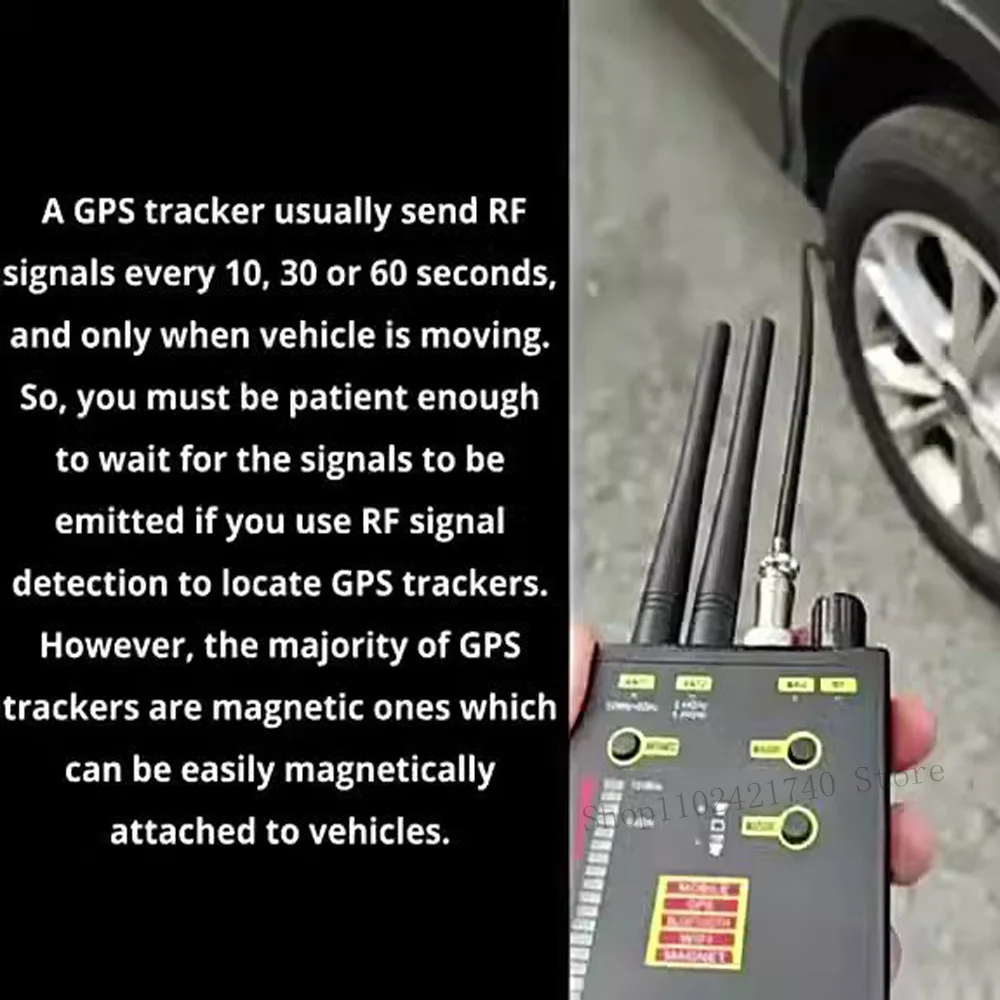 Dispositif d'écoute sans fil, détecteur de signal RF, détecteur de caméra cachée WiFi, anti-espion, balayeuse d'écoute, bugs de téléphone portable, traqueur GPS, nouveau