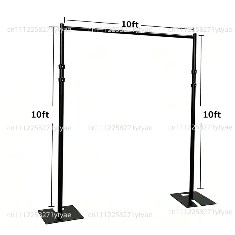 10Ft * 10ft Pipe Rack and Curtain Kit, Adjustable Pipe Rack and Curtain Rack for Wedding Backgrounds, Event Parties, Wedding