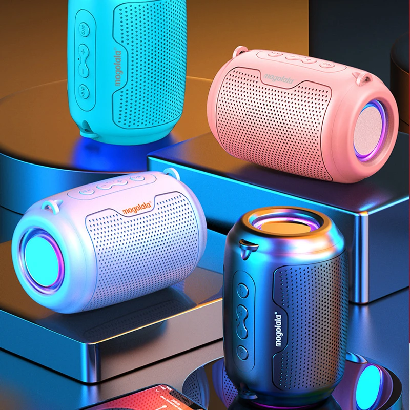 LOERSS-Altavoz Bluetooth 5,0, barra de sonido estéreo Hifi, Subwoofer portátil, resistente al agua, para juegos y música al aire libre