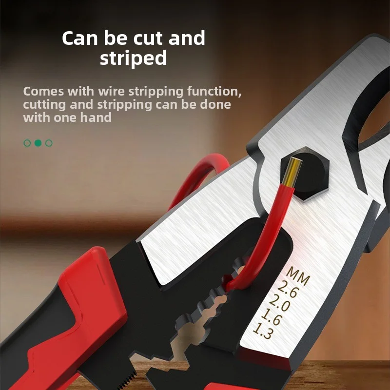 Multi Functional Cable Cutting and Stripping Plier Specialized for Electricians Wire Breaking Peeling Cable Scissors and Cable