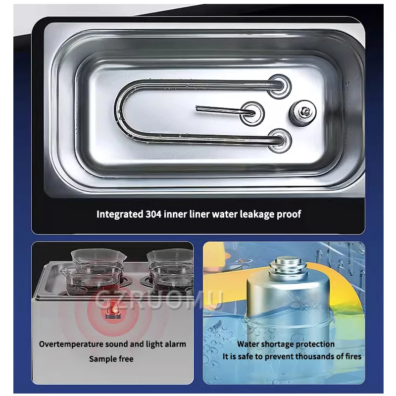 WB-1/2/4 Hole Intelligent Constant Temperature Water Bath Pot Lab Electro-Thermal Water Bath Box Adjustable LCD Anti-Dry Burning