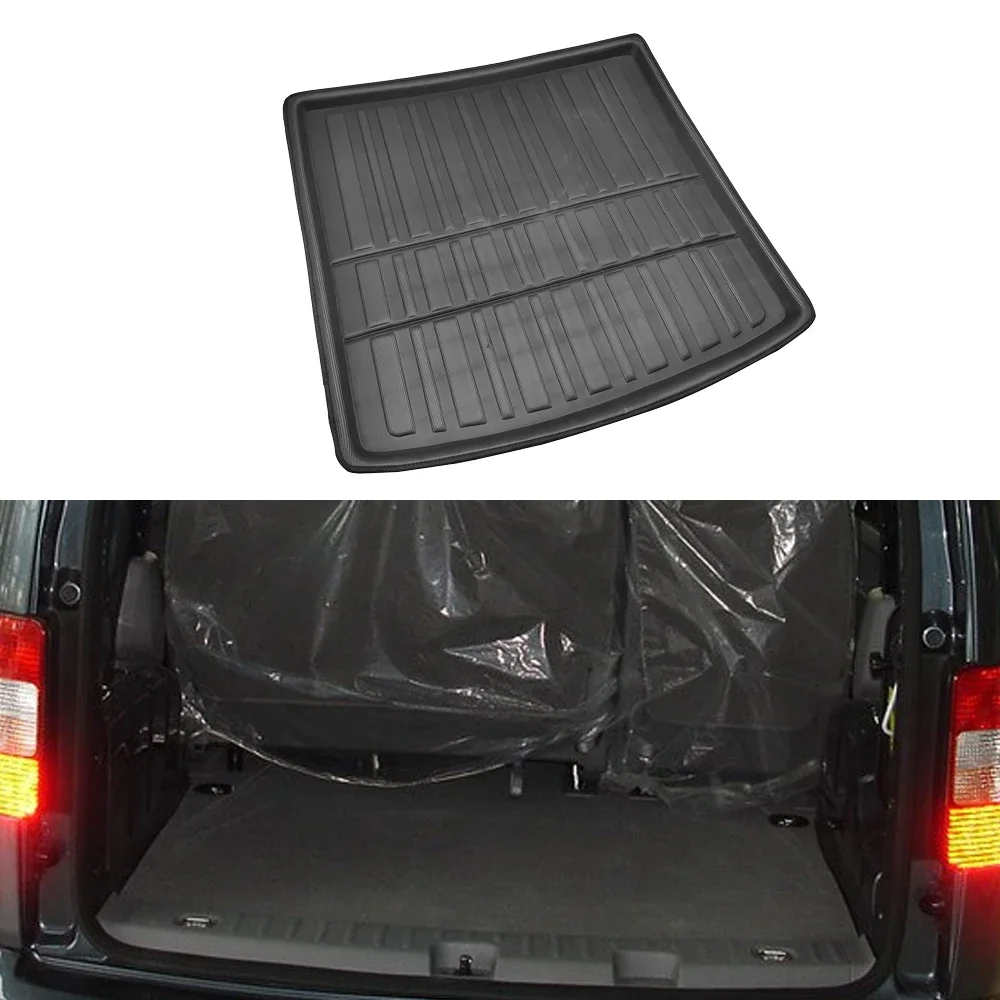 For VW Volkswagen Caddy Accessories 2003~2020 2004 2007 2019 2015 Car EVA Trunk Mat Waterproof Protect Liner Anti-Slip Cargo Pad