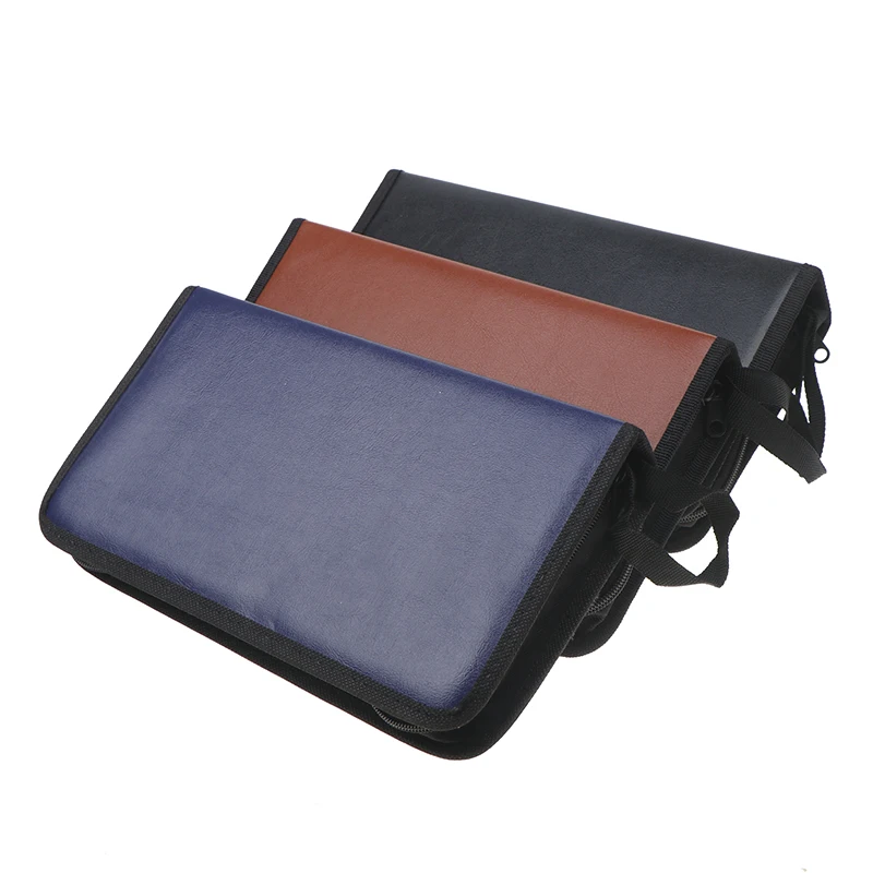 New 80 PU Imitation Leather Car CD Pack Carry Case Cover Disc Storage Holder CD Sleeve Wallet Album Hard Box DVD Disc Pack - view 5