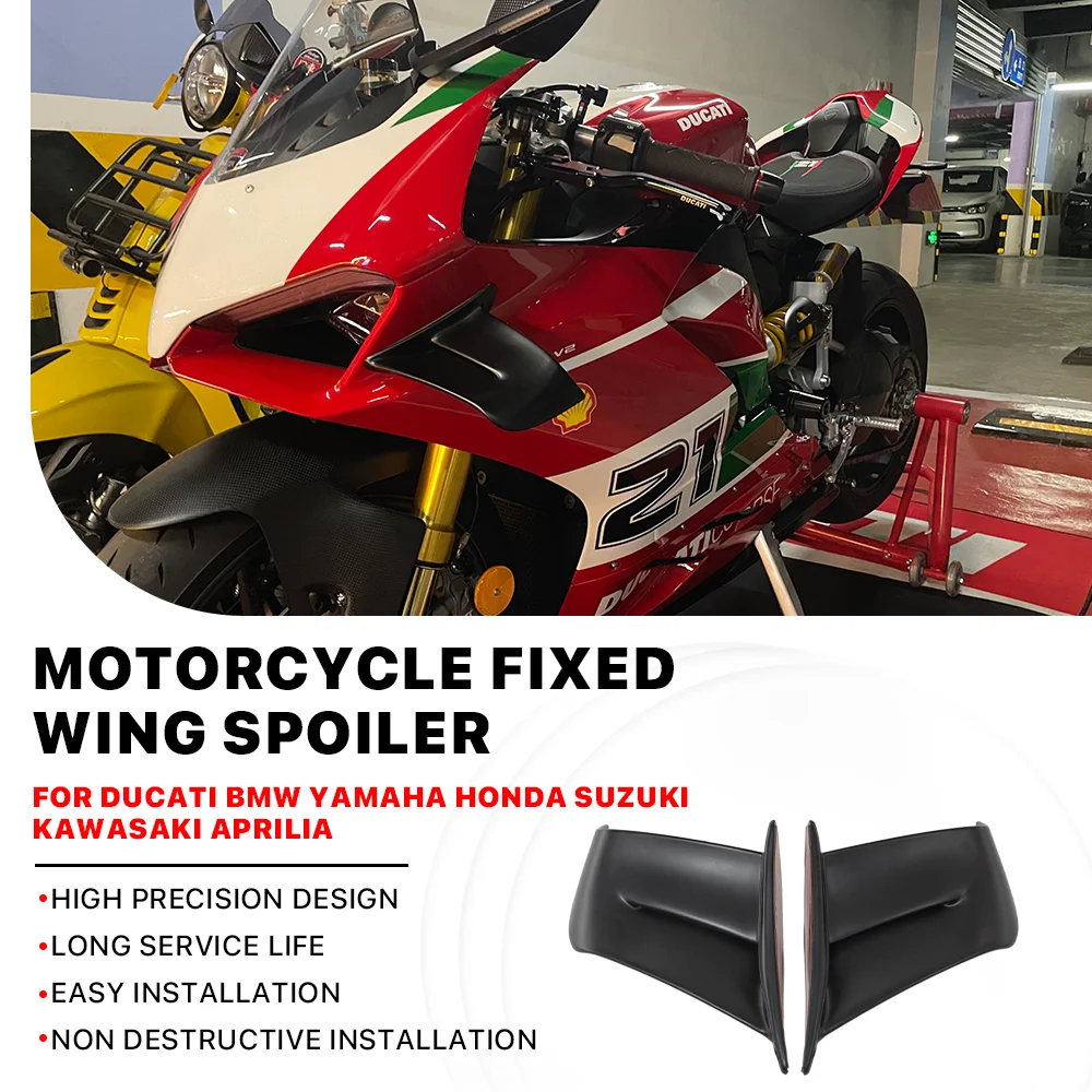 

Universal Motorcycle Fixed Wings FOR DUCATI BMW YAMAHA HONDA SUZUKI Kawasaki Aprilia Modified Parts Winglets Side Panels